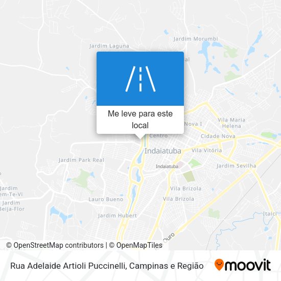 Rua Adelaide Artioli Puccinelli mapa