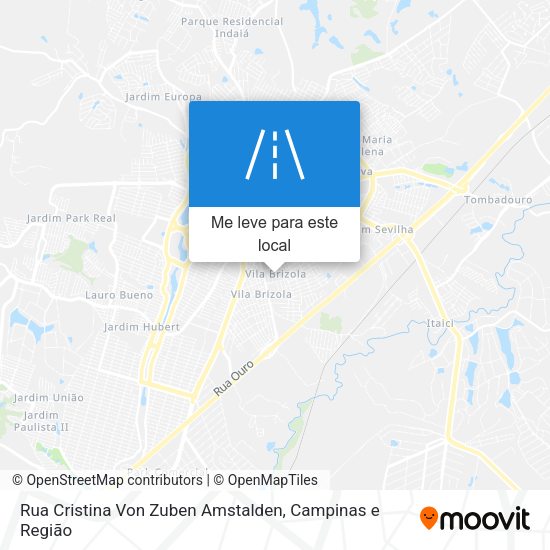Rua Cristina Von Zuben Amstalden mapa
