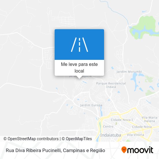 Rua Diva Ribeira Pucinelli mapa