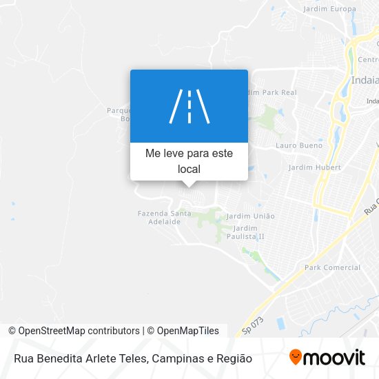Rua Benedita Arlete Teles mapa