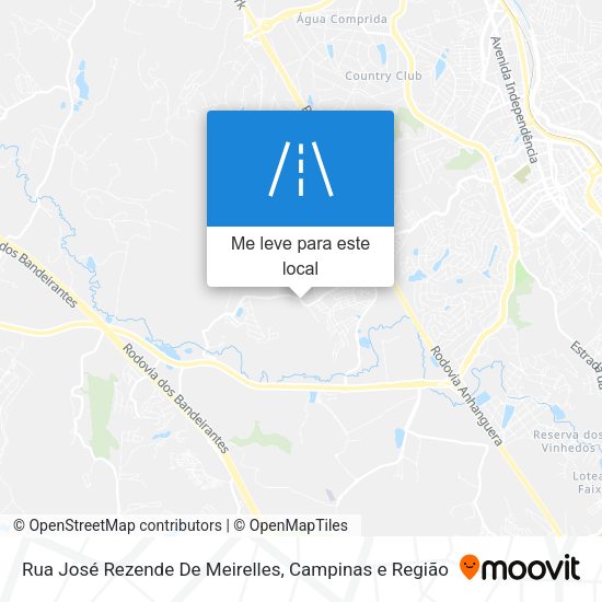 Rua José Rezende De Meirelles mapa