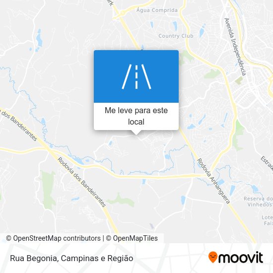 Rua Begonia mapa