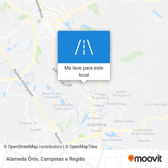 Alameda Ônix mapa