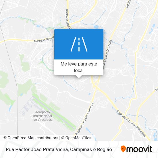 Rua Pastor João Prata Vieira mapa