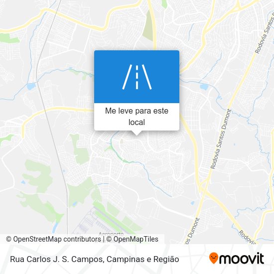 Rua Carlos J. S. Campos mapa