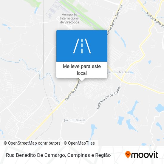 Rua Benedito De Camargo mapa