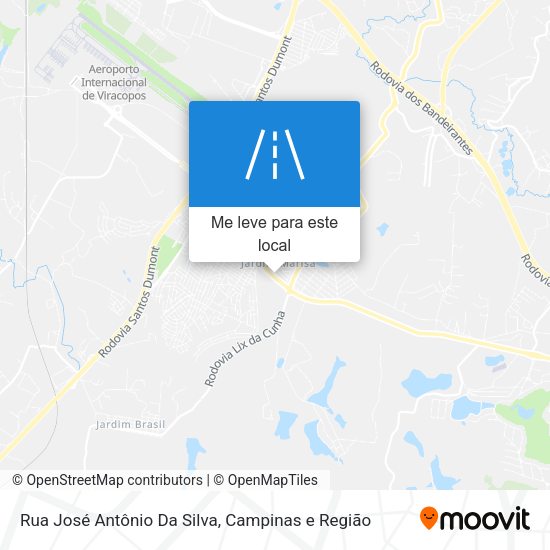 Rua José Antônio Da Silva mapa