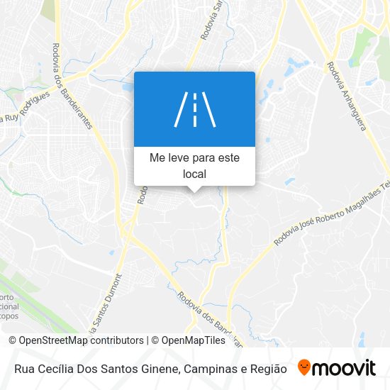 Rua Cecília Dos Santos Ginene mapa