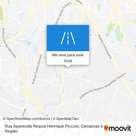 Rua Aparecida Requia Henrique Piccolo mapa