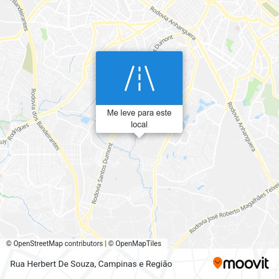 Rua Herbert De Souza mapa
