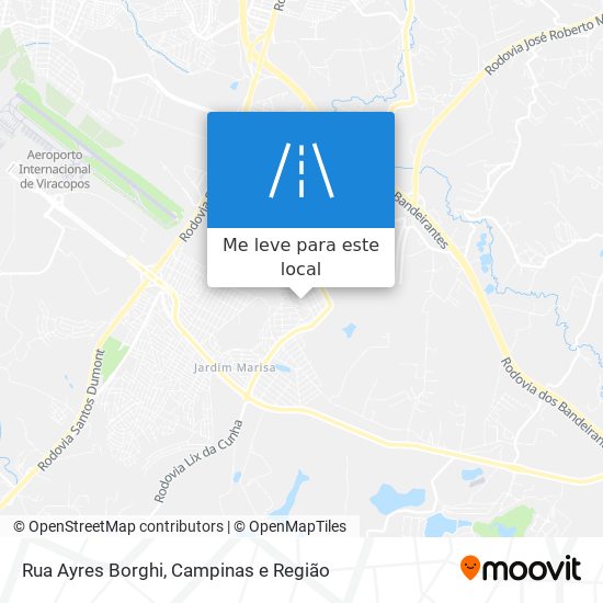 Rua Ayres Borghi mapa