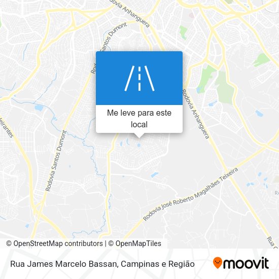 Rua James Marcelo Bassan mapa