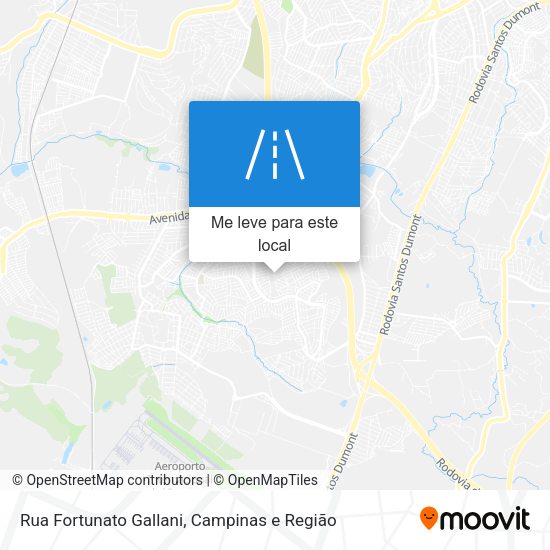 Rua Fortunato Gallani mapa