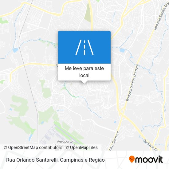Rua Orlando Santarelli mapa