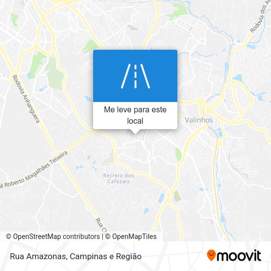 Rua Amazonas mapa