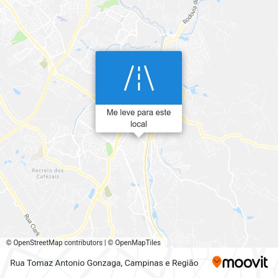 Rua Tomaz Antonio Gonzaga mapa
