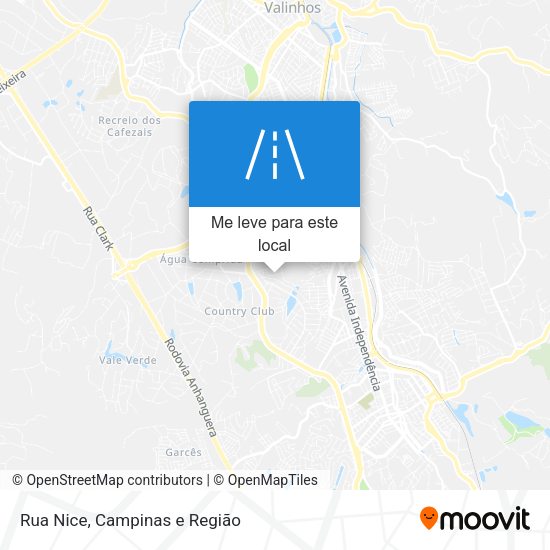 Rua Nice mapa