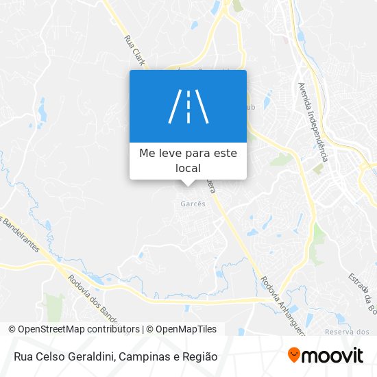 Rua Celso Geraldini mapa