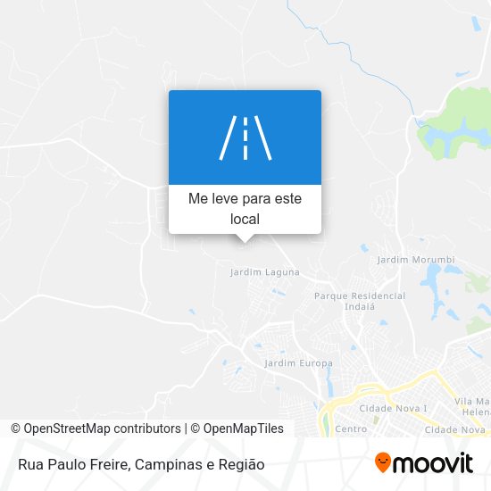 Rua Paulo Freire mapa