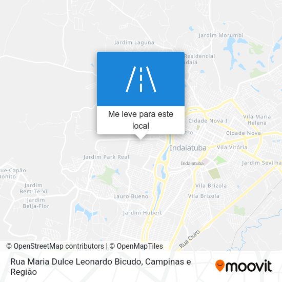 Rua Maria Dulce Leonardo Bicudo mapa