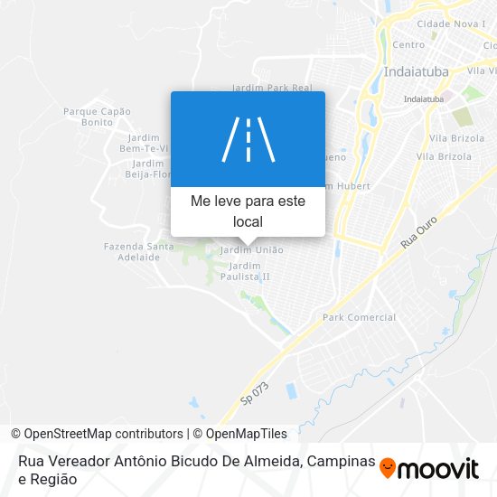 Rua Vereador Antônio Bicudo De Almeida mapa