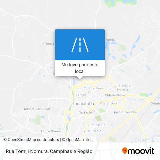 Rua Tomiji Nomura mapa