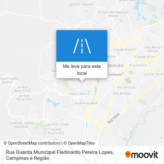 Rua Guarda Municipal Fladinardo Pereira Lopes mapa