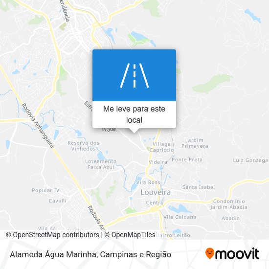Alameda Água Marinha mapa