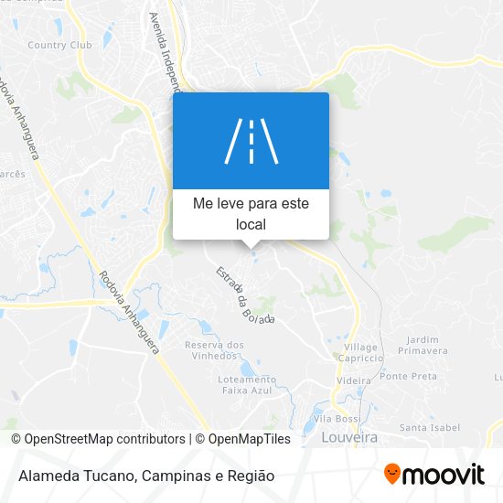 Alameda Tucano mapa