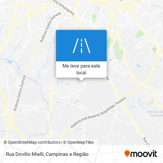 Rua Dovilio Mielli mapa