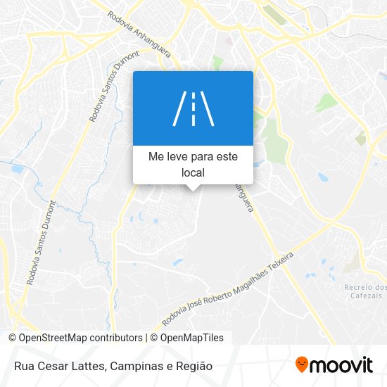Rua Cesar Lattes mapa