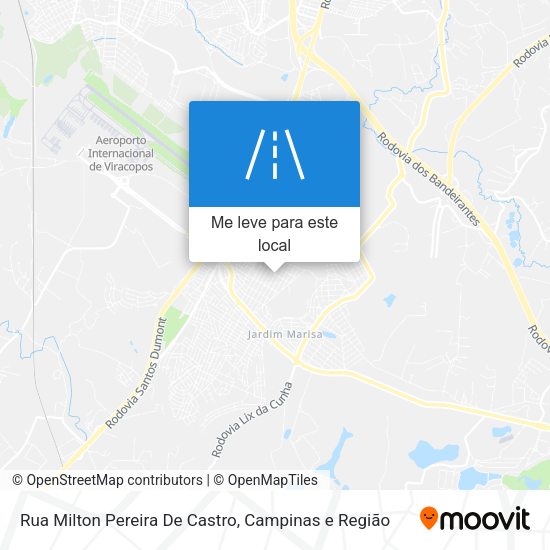 Rua Milton Pereira De Castro mapa