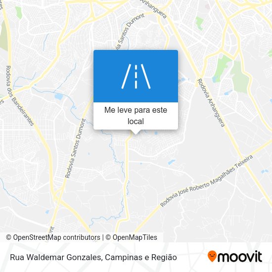 Rua Waldemar Gonzales mapa