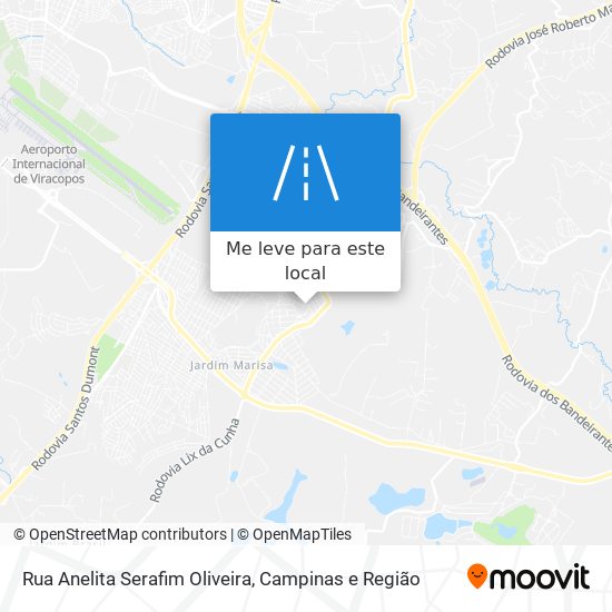 Rua Anelita Serafim Oliveira mapa