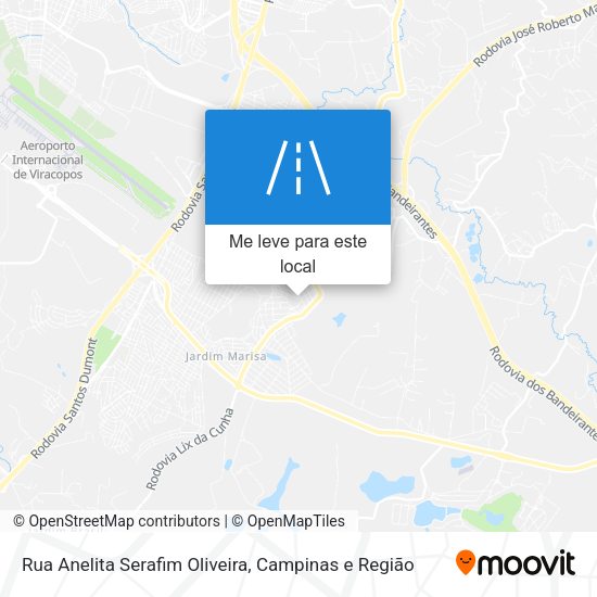 Rua Anelita Serafim Oliveira mapa