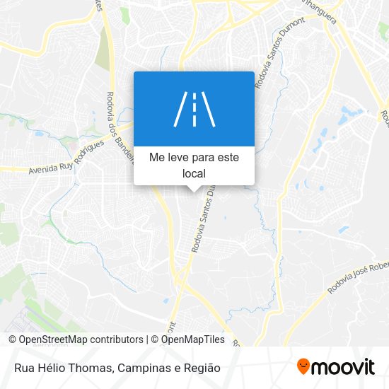 Rua Hélio Thomas mapa