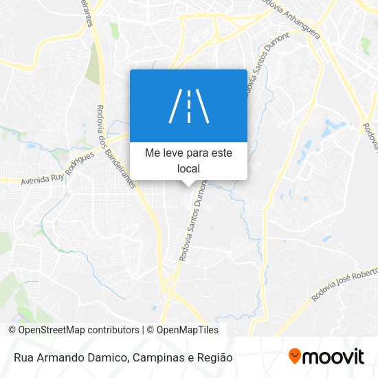 Rua Armando Damico mapa