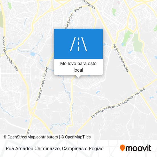 Rua Amadeu Chiminazzo mapa