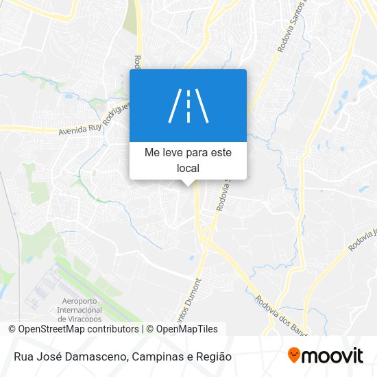 Rua José Damasceno mapa