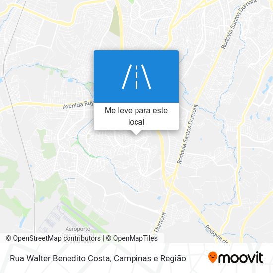 Rua Walter Benedito Costa mapa