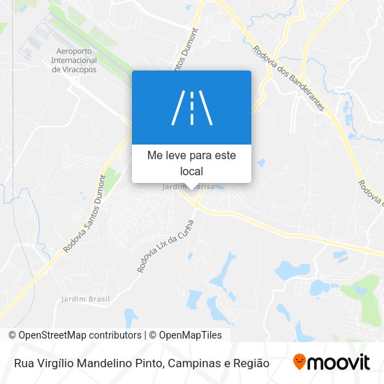 Rua Virgílio Mandelino Pinto mapa