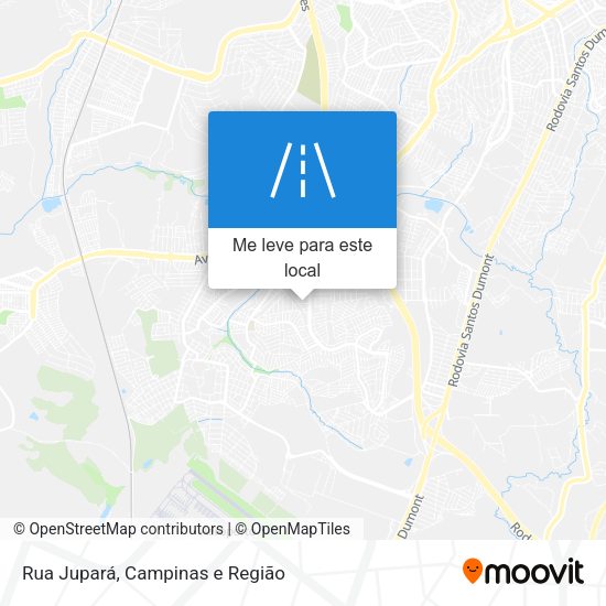 Rua Jupará mapa