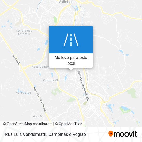 Rua Luís Vendemiatti mapa