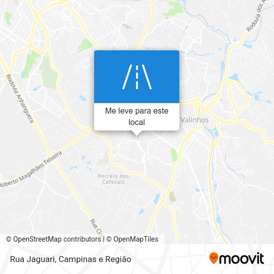 Rua Jaguari mapa