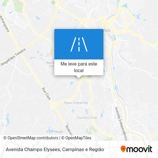 Avenida Champs Elysees mapa