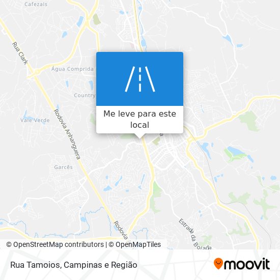 Rua Tamoios mapa