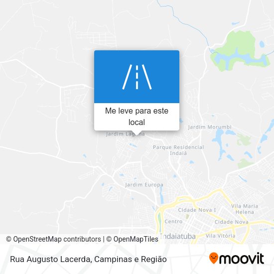 Rua Augusto Lacerda mapa