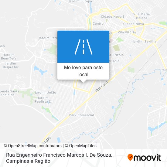 Rua Engenheiro Francisco Marcos I. De Souza mapa