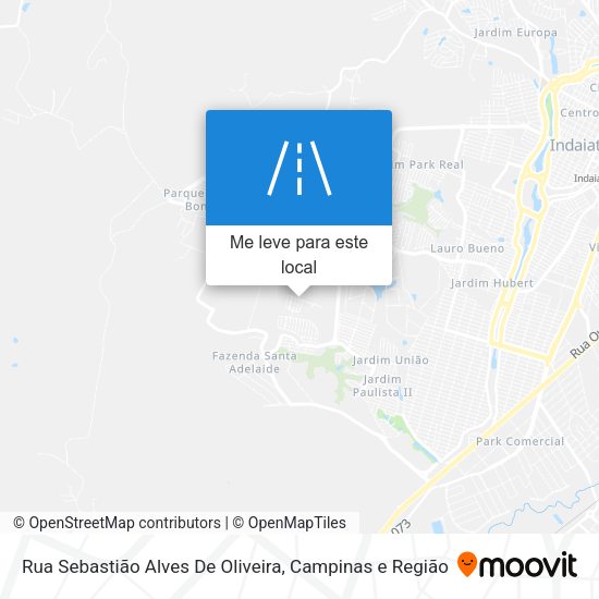Rua Sebastião Alves De Oliveira mapa