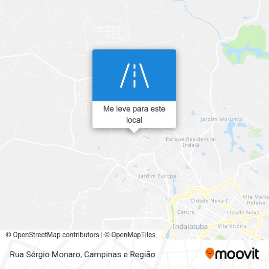 Rua Sérgio Monaro mapa